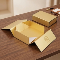 Boîtes cadeaux en carton rigide pliables de luxe avec logo personnalisé, fermeture magnétique