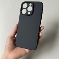 Pour iPhone 16 étui mat de protection de la caméra Slim Fit noir souple TPU givré étui de téléphone portable pour iPhone 16 Pro Max Plus