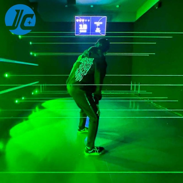 Interactive LED Laser Shooting Game PC Material for Airport or Trampoline Park Experience