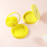 Étui compact rond personnalisé pour poudre pressée et blush avec miroir