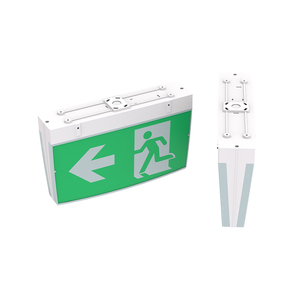 Certificado IP20 LED Señal de salida de emergencia Luz 24M Visibilidad 3 horas Respaldo Alto brillo Batería recargable Ignífugo - Product Image 1