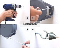 Ligne de sèche-linge murale en acier inoxydable rétractable pour la maison Produits de lessive