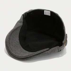 2024 Autumn Winter New Solid Color Jersey Cotton Beret Hat <b>Men</b> Women Casual Fashion Blank Custom Ivy Hat - Product Image 6