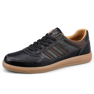 Nouvelles Chaussures de Skateboard Sportives pour Hommes 2026 en Cuir Microfibre, Style Rétro Tendance avec Semelle Épaisse Rehaussante - Product Image 5