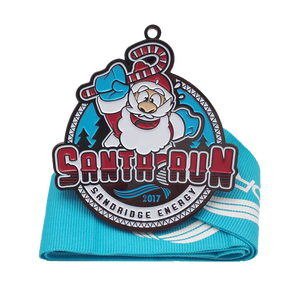 Medallas fabricantes venta al por mayor 5K 10K sublimación maratón metal Premio correr medallas deportivas personalizado Navidad carnaval medalla - Product Image 6