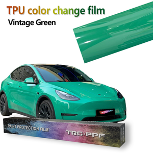 Film d'emballage automobile PPF en TPU à changement de couleur, série de peintures originales 300+ couleurs, vert rétro, pour brochure PPF - Product Image 1