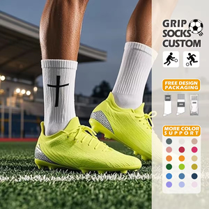 Chaussettes de football, de basket-ball et de soccer pour hommes avec logo personnalisé – Chaussettes de sport antidérapantes en tricot - Product Image 6