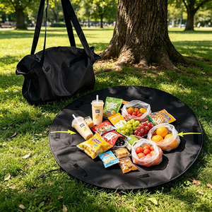 กระเป๋า Mydays Outdoor น้ำหนักเบา กันน้ำ 2-in-1 แบบแปลงเป็นกระเป๋าสะพายไหล่ทรงกลมขนาด 100 ซม. และเสื่อปิกนิก สำหรับตั้งแคมป์ ชายหาด และการเดินทาง - Product Image 2