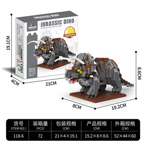 Set de Construcción del Tiranosaurio Rex Jurásico, Modelo de Dinosaurio Grande, Proyecto Educativo STEM - Product Image 6