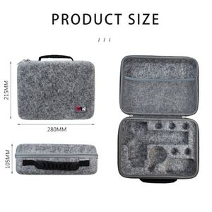 Custom Smell Proof Felt Cloth Percussion Muscle Fascia Massage Gun Storage Carrying Bag Mini <b>Hard</b> <b>Shell</b> EVA Massage Gun <b>Case</b> - Product Image 6