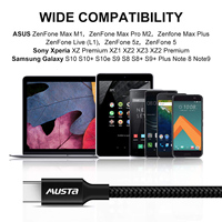 Câble USB C de Données OEM d'Usine, 1m 2m 3m, en Nylon, Type C à Chargement Rapide, Plaquage Nickel, USB A 2.0 vers Type C pour Téléphone Portable