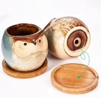 Lot de 6 soucoupes rondes en bambou pour plantes, plateaux à boissons de cuisine de 2.8 pouces, ensemble de sous-verres pour petites tasses