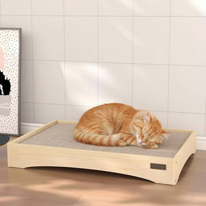 Kleintier Feldbett aus Massivholz XL Kiefernholz Nest Feuchtigkeitsbeständiges Gestreiftes Universal Haustierbett für Hunde Welpen Ganzjährig Nutzbar - Product Image 6