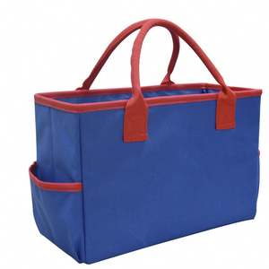 Bolsa de mano personalizada de lona para escuela de jardín de infantes para maestro, bolsa de transporte, herramienta para bebé, pañal de guardería, juguete, bolsa de almacenamiento para madre, cesta - Product Image 5