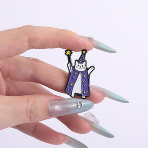 Halloween nouveau bonne qualité <span class=keywords><strong>film</strong></span> mignon <span class=keywords><strong>chat</strong></span> magique chiens et lapins Magic Academy Potion amis émail doux épinglette - Product Image 6