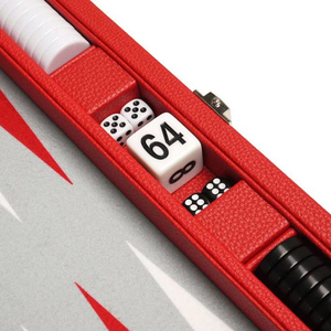 Nhà Máy Tùy Chỉnh Hiện Đại Lớn 21 23 Inch Da Màu Đỏ <span class=keywords><strong>Backgammon</strong></span> Chip Cờ Vua Trò Chơi Thiết Lập Với Bàn Da Cho Trẻ Em Trung Đông - Product Image 5