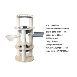 คอนโดแมวทำจากไม้เสาสายกระดาษคอนโดแมวดีไซน์ใหม่สำหรับแมว - Product Image 3