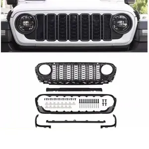Grille avant de voiture pour Gladiator JT 2018-2024, garniture nid d'abeille 20e anniversaire, accessoires pour calandre - Product Image 2