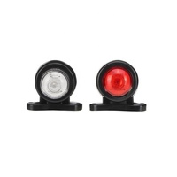 Luz Indicadora Lateral LED de Doble Color Rojo, Blanco y Ámbar de 12V 24V en Oferta, Lámpara de Señalización para Remolques, Camiones, Autocaravanas