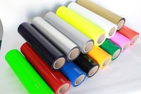 Yinghe gros 0.5*25M coloré personnalisé 3d bouffée vinyle Pu film HTV transfert Film rouleaux conception pour vêtements corée qualité