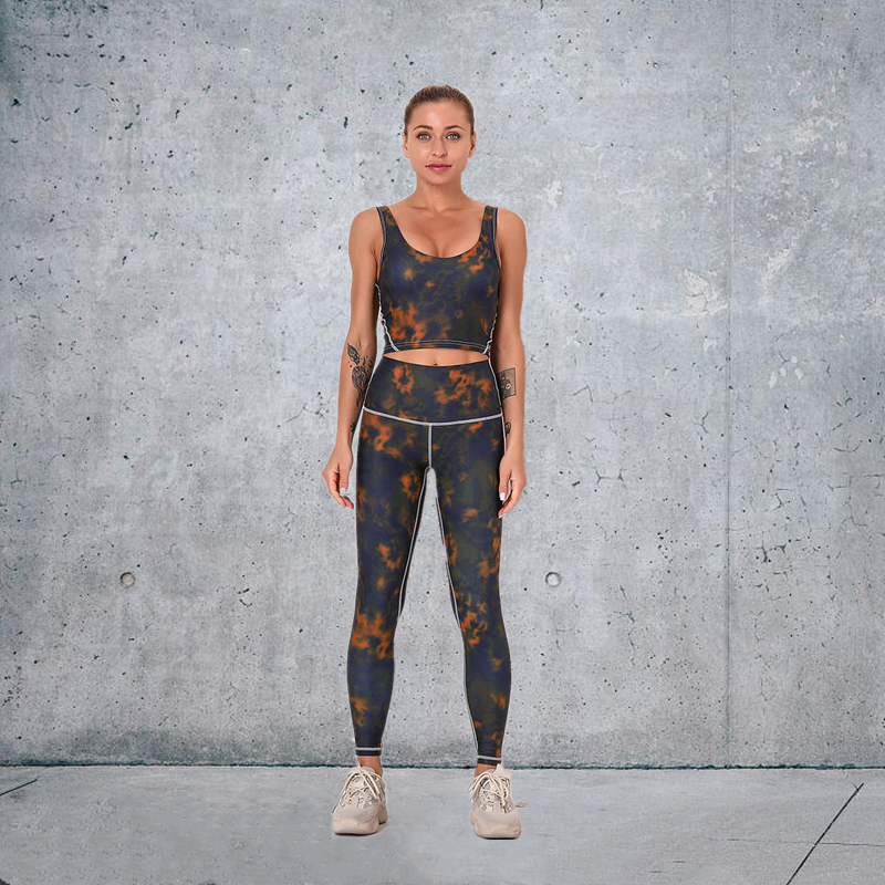 New Fashion Modern Breathable Workout Clothing Women Active Wear  Yoga Pants  BRA  5 colors fitness