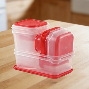 17 pièces/ensemble Boîte de rangement transparente pour la cuisine Boîte de rangement pour aliments Organisateur de réfrigérateur Collations Noix Fruits Boîte de rangement Pots - Product Image 6