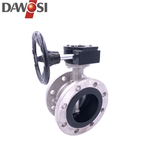 صمام فراشة يدوي احترافي D341-10 16P من الفولاذ المقاوم للصدأ، صمام فراشة مشفه، مقاسات DN50-600 - Product Image 1