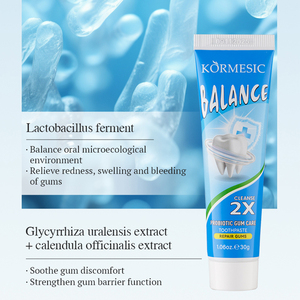 KORMESIC 30g <span class=keywords><strong>Mini</strong></span> Voyage Vente en Gros Saveur Menthe <span class=keywords><strong>Dentifrice</strong></span> Naturel à Base de Plantes Marque Privée Sans Fluorure Blanchissant - Product Image 5