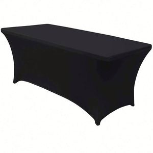 Table Cover Table Cloths Custom Trade for Show Sublimation Printed Logo Polyester Waterproof Fitted Stretch Spandex <b>Square</b> - Product Image 5