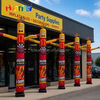 Sky Dancer Gonflable Publicitaire de Haute Qualité 20FT, Personnalisé, en Nylon Imperméable, pour Stations-Service et Ouvertures de Centres Commerciaux