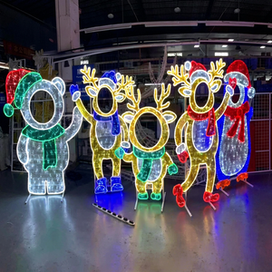 Animated Christmas Character Motif <b>Light</b> LED Moving Figure Outdoor Holiday - Product Image 1