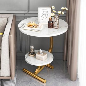 Mini coffee <b>table</b>, living room <b>sofa</b> side <b>table</b>, simple and creative floor decoration, multi-functional minimalist double-layer - Product Image 2