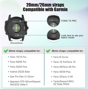 Correas para Reloj <span class=keywords><strong>Fenix</strong></span> 8 51mm/<span class=keywords><strong>Fenix</strong></span> 7X/6X/6X Pro/5X/5X Plus/<span class=keywords><strong>Fenix</strong></span> <span class=keywords><strong>3</strong></span>/<span class=keywords><strong>Fenix</strong></span> <span class=keywords><strong>3</strong></span> <span class=keywords><strong>HR</strong></span>, <span class=keywords><strong>Correa</strong></span> de Reloj QuickFit de 26mm - Product Image 2