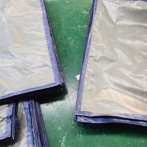 Bâche en plastique bleue imperméable en polyéthylène pour couverture extérieure, vente en gros d'usine à prix abordable - Product Image 3