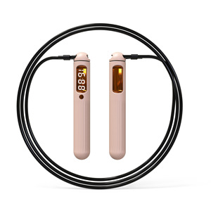 Corde à sauter intelligente avec Bluetooth et affichage numérique pour l'entraînement physique, rechargeable, unisexe, rose, 26,8 cm - Product Image 1