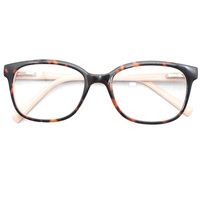 Lunettes optiques unisexes transparentes vertes, bleues, jaunes, à imprimé animal, monture intégrale ovale, confortables, légères, pour adultes