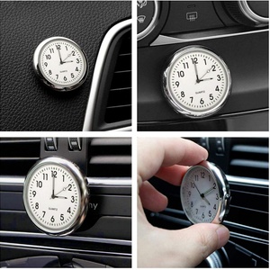 Horloge de voiture lumineuse à quartz miniature, étanche, avec clip et cadran à aiguilles, ornement automobile de Hangzhou, cadeau - Product Image 3