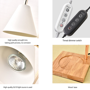 Đèn sưởi sáp nến có thể điều chỉnh độ sáng kiểu hiện đại, đèn bàn điện với đồ trang trí kim loại lãng mạn, có chức năng hẹn giờ - Product Image 5