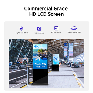 Siêu thị 65 ''lcd kỹ thuật số biển Wifi Mạng HD trong nhà freestanding kỹ thuật số màn hình video LED hiển thị cho khuyến mãi hiển thị - Product Image 2