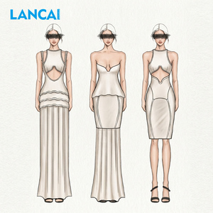 Vestido OEM, Fabricante Chino, Fábrica de Ropa de Alta Calidad, Proveedor Mayorista de Prendas de Vestir con Logotipo de Marca Personalizado, Ropa de Mujer - Product Image 1