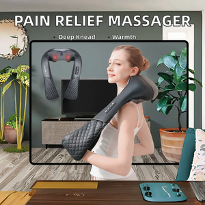 Masseur Shiatsu pour le dos à pétrissage profond, soulagement de la douleur du cou et des épaules, chaleur apaisante pour tout le corps - Product Image 2