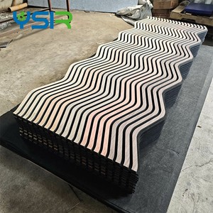 Panneaux muraux insonorisés modernes <span class=keywords><strong>en</strong></span> MDF 3D placage décoratif <span class=keywords><strong>en</strong></span> laine de <span class=keywords><strong>bois</strong></span> Home cinéma et salon appartement design d'hôtel portable - Product Image 5