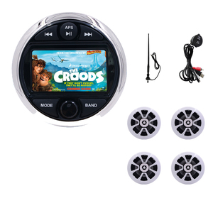 Boat Yacht ATV accessory 3'' MP5 video player <b>stereo</b> radio blue-tooth H-301+ 4x 6.5'' waterproof speakers H-054 - Product Image 1