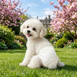 Disposable Pull up Female Dog <b>Diapers</b>, 360° Stretchy Waist Puppy <b>Diapers</b>, Super-Absorbent <b>Diapers</b> in Heat <b>Period</b>, M 10 Pcs - Product Image 1