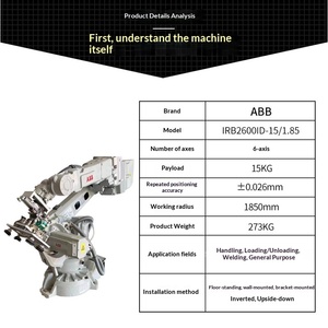 <span class=keywords><strong>Robot</strong></span> Industrial IRB2600 de <span class=keywords><strong>Segunda</strong></span> <span class=keywords><strong>Mano</strong></span> para Manipulación Universal y Pulido, Manipulador de Seis Ejes, <span class=keywords><strong>Robot</strong></span> de <span class=keywords><strong>Soldadura</strong></span> - Product Image 4