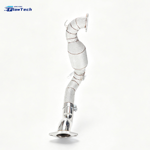 Downpipe haute performance pour Mercedes A35 W177 M260 2.0T en acier inoxydable 304, fixation directe avec bouclier thermique - Product Image 4