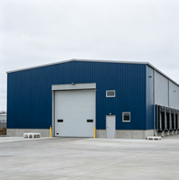 Entrepôt en acier personnalisable, grand hangar de stockage avec structure métallique durable