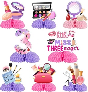 8PCS <strong>Little</strong> Miss Threenager <strong>Birthday</strong> <strong>Decorations</strong> <strong>for</strong> <strong>Girls</strong> Honeycomb Centerpieces Makeup 3rd <strong>Birthday</strong> Party <strong>Decorations</strong> - Product Image 1