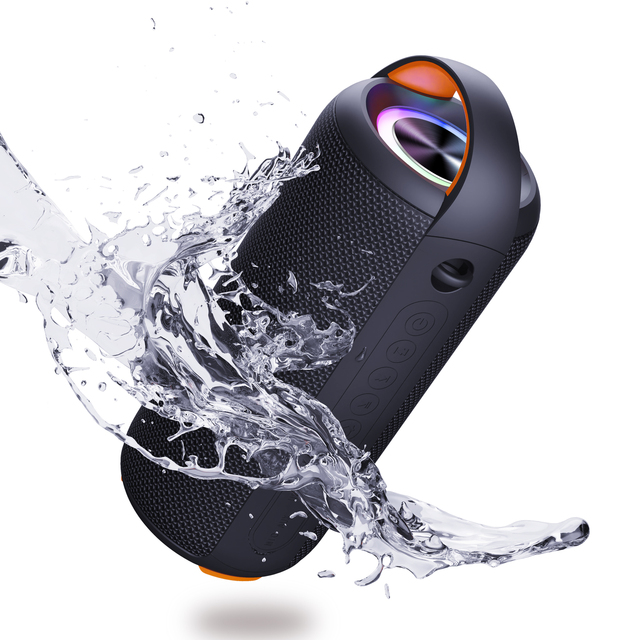 Portable 20W IPX6 Waterproof Wireless for 5.0 Speaker XL-03 RGB LED Built-in Mic Outdoor Deep Bass 5200mAh Battery Party