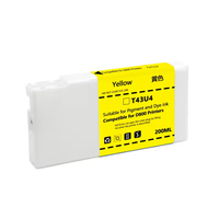 Cartouche d'encre d'impression compatible Goosam 200ML/PC 6 couleurs T43U1 - T43U6 pour imprimante Epson SureLab SL-D800 avec puce